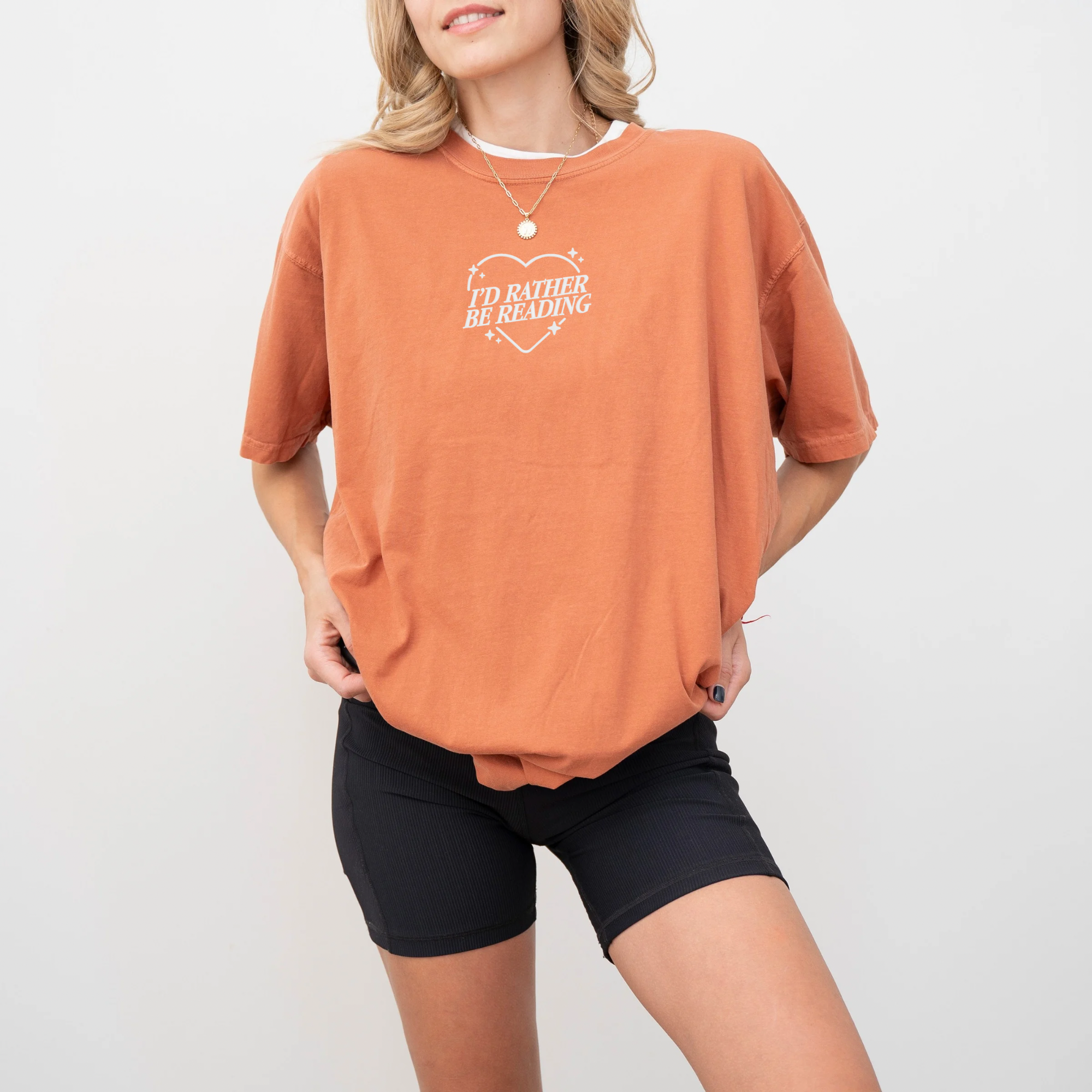 I’d Rather Be Reading - Embroidered Tee