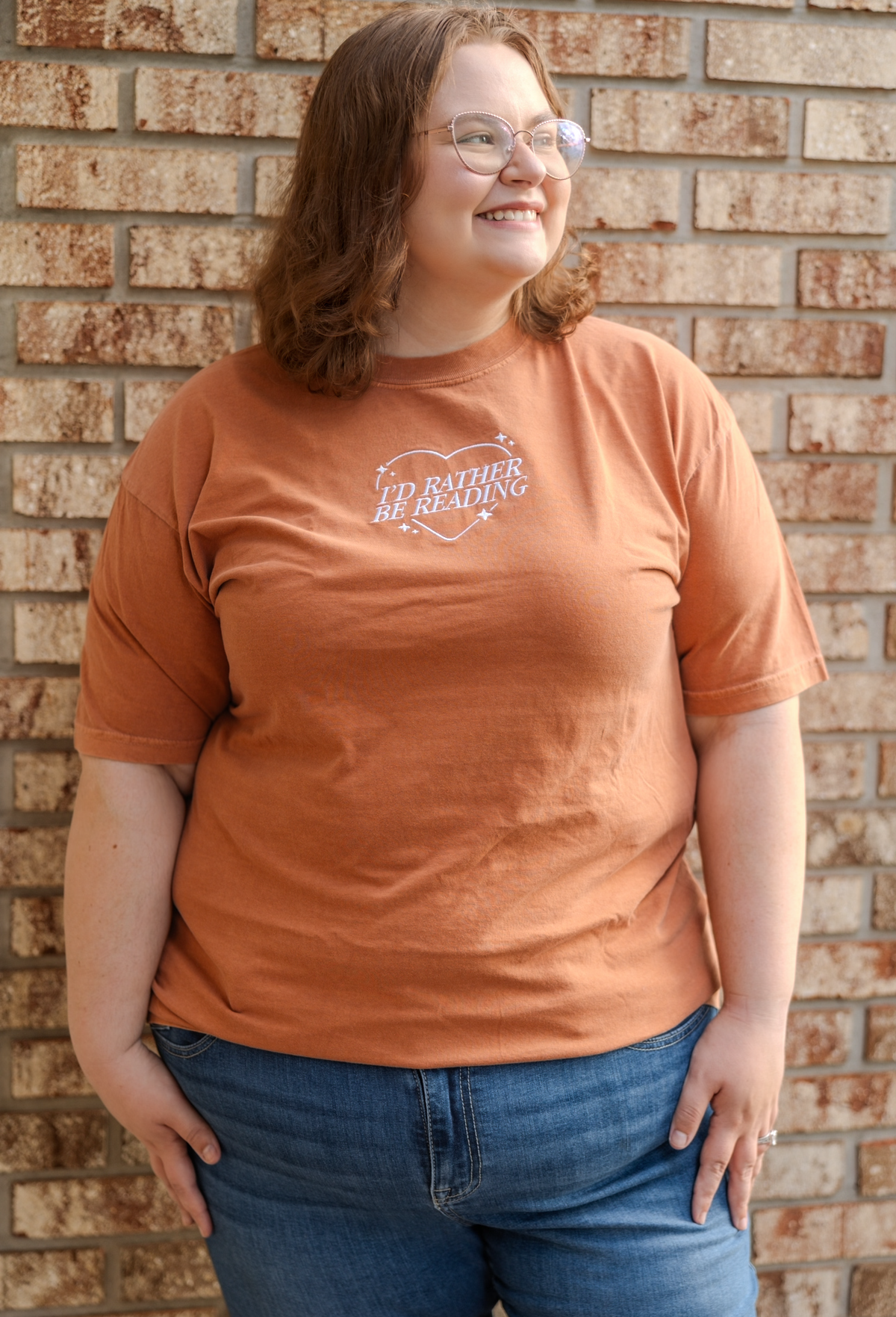 I’d Rather Be Reading - Embroidered Tee