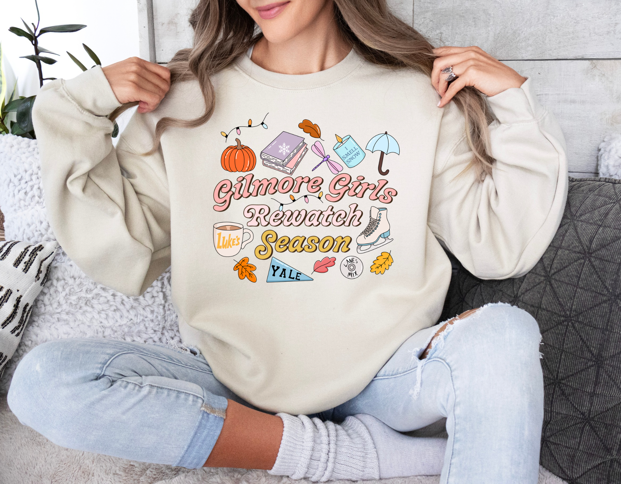 Gilmore Girls Rewatch Season - Graphic Crewneck