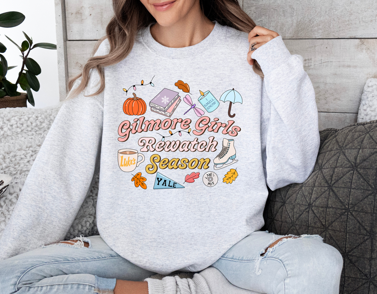 Gilmore Girls Rewatch Season - Graphic Crewneck