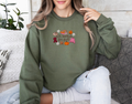 All Booked for Fall - Embroidered Crewneck